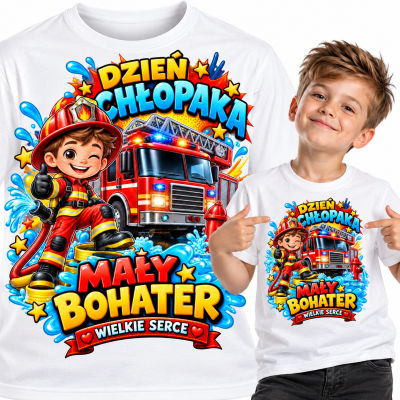 KOSZULKA DZIECIĘCA DZIEŃ CHŁOPAKA mały bohater